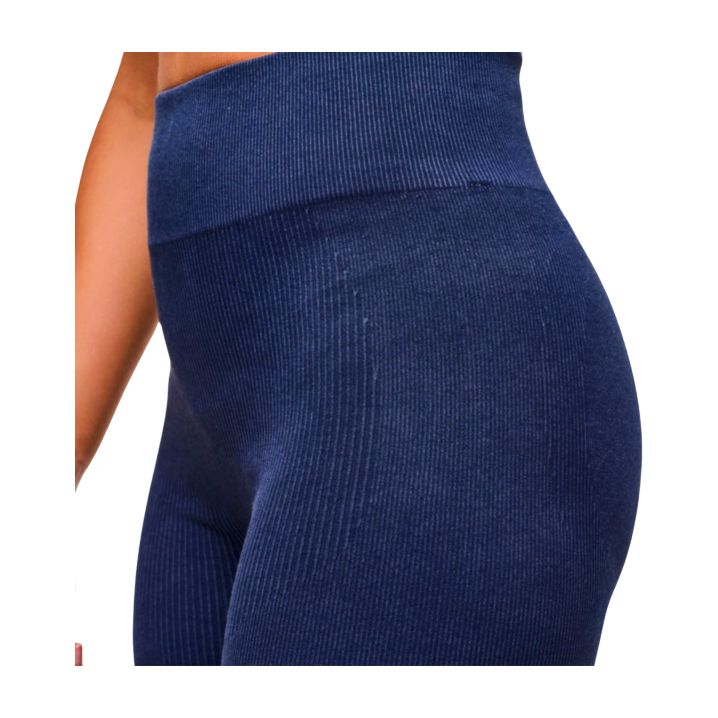 Blue Jean Seamless High Waisted Biker Shorts