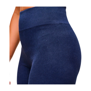 Blue Jean Seamless High Waisted Biker Shorts