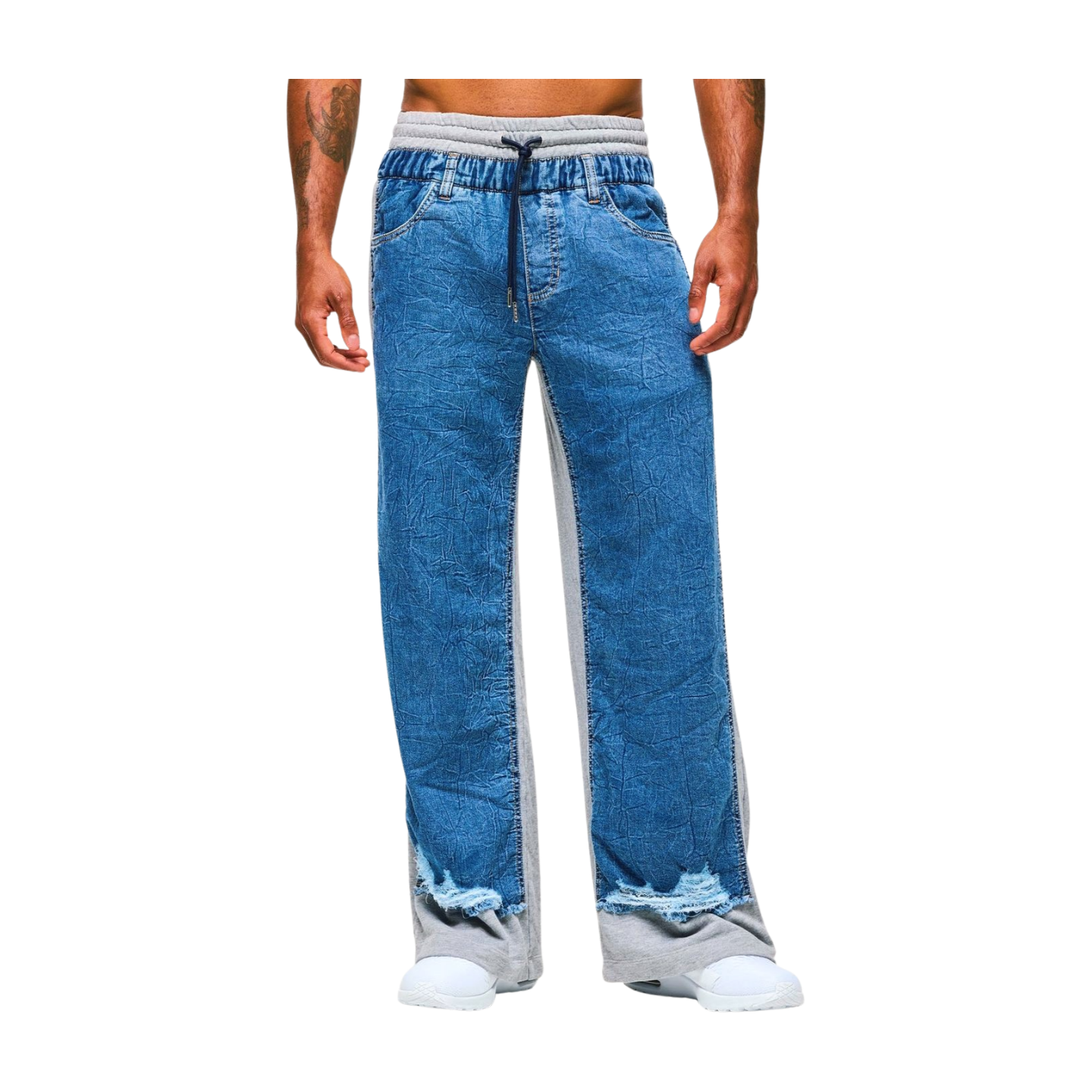 Blue Jean Denim Sweatpants