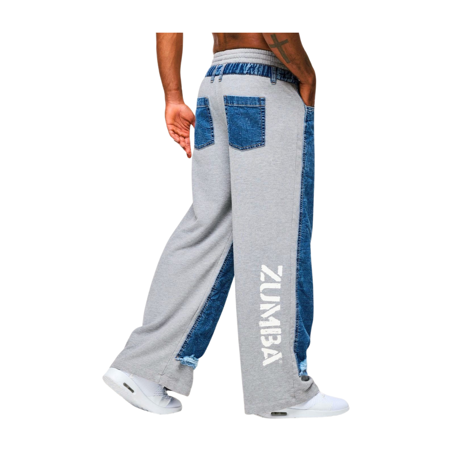 Blue Jean Denim Sweatpants
