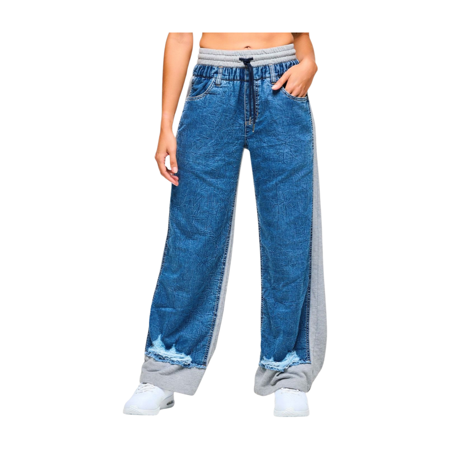 Blue Jean Denim Sweatpants
