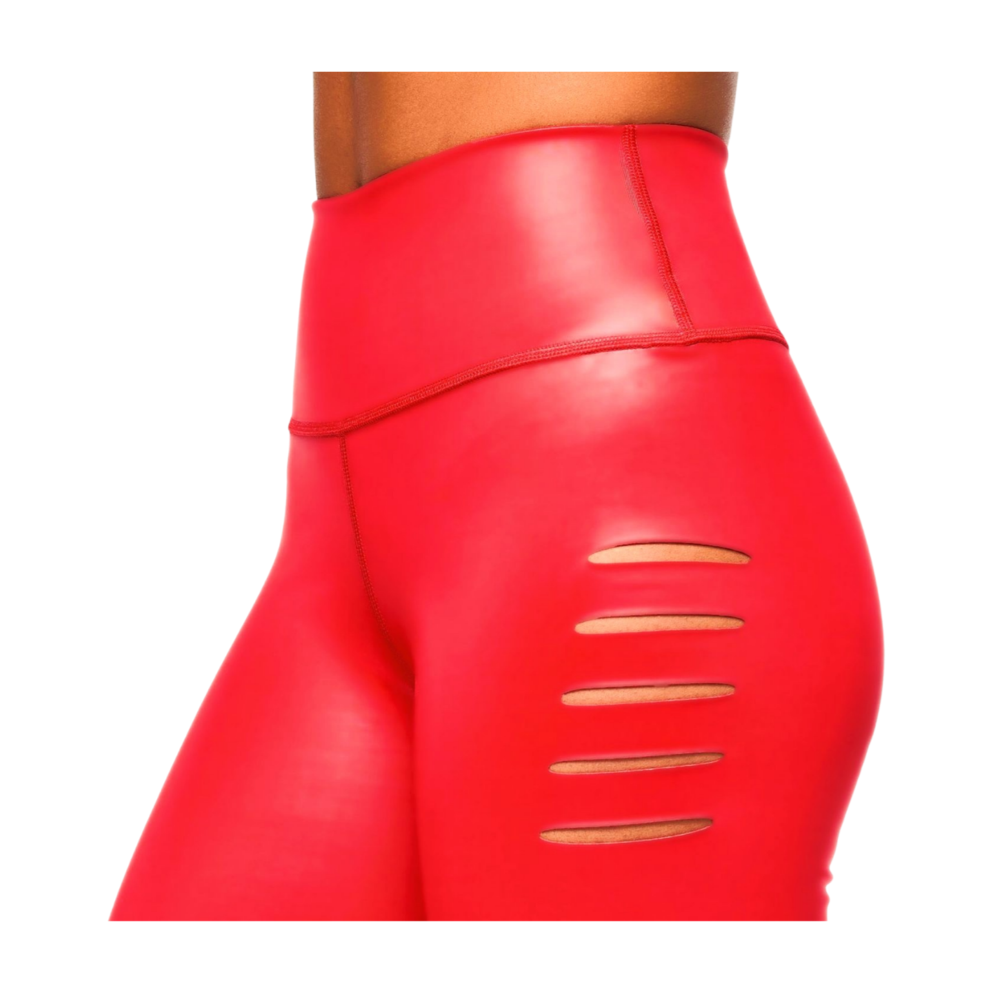 Zumba High Waisted Biker Shorts With Slashes