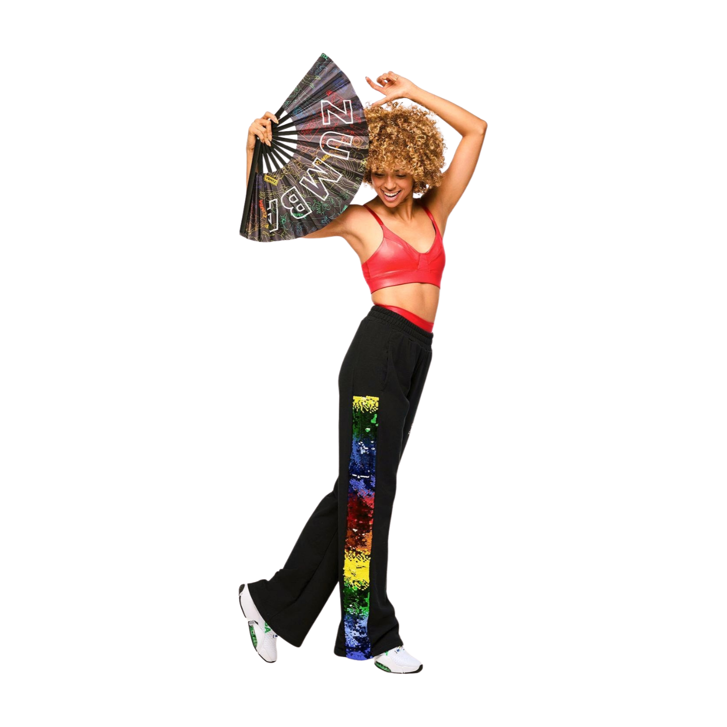 Zumba Wide Leg Sweatpants With Sequin Panels (Pre-Order)