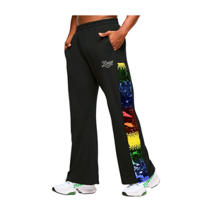 Zumba Wide Leg Sweatpants With Sequin Panels (Pre-Order)