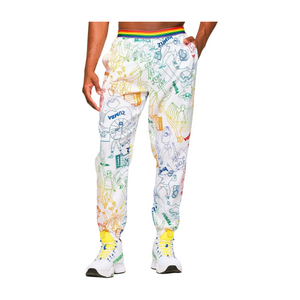 Zumba Elastic Waistband Slouch Woven Pants