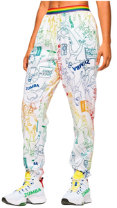 Zumba Elastic Waistband Slouch Woven Pants