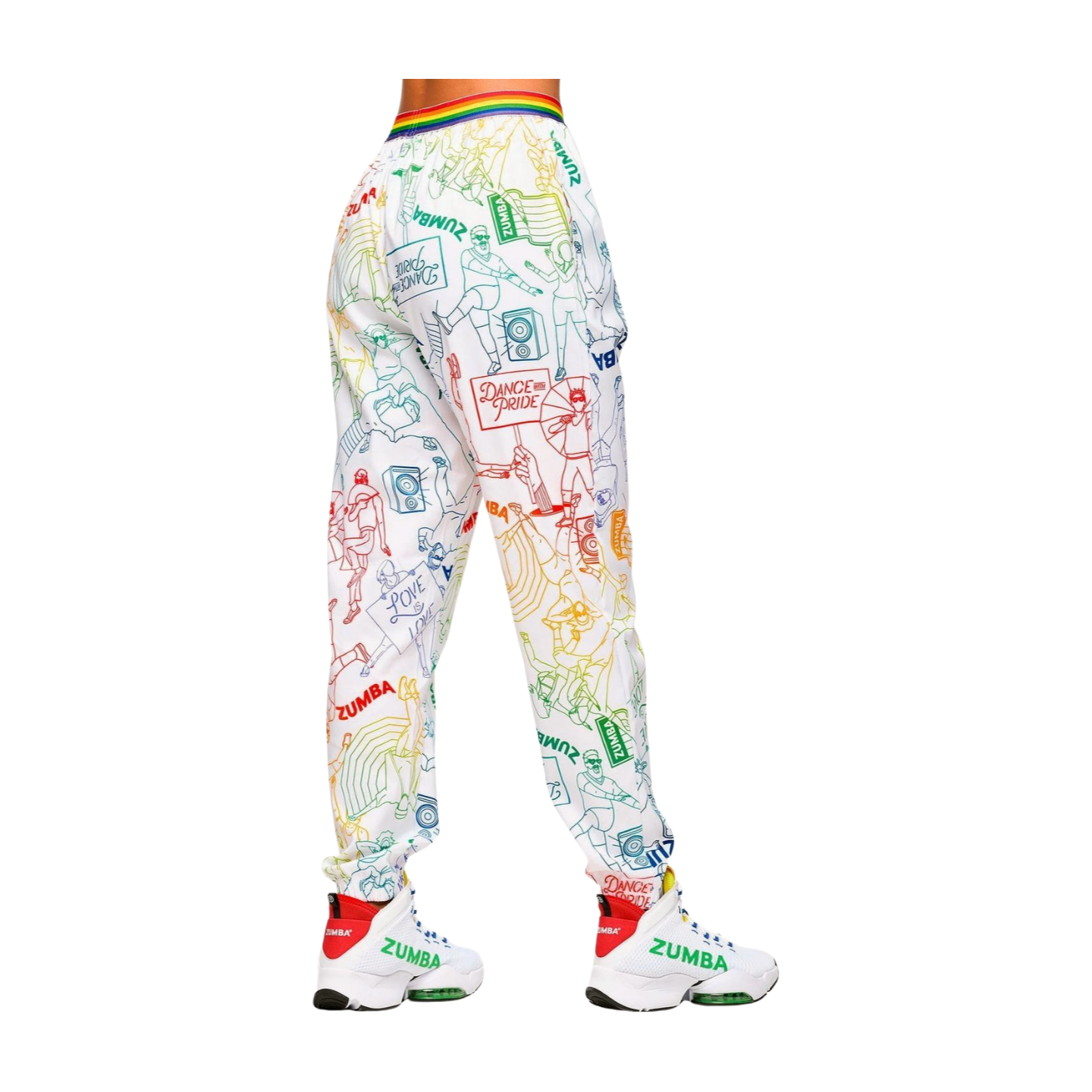 Zumba Elastic Waistband Slouch Woven Pants