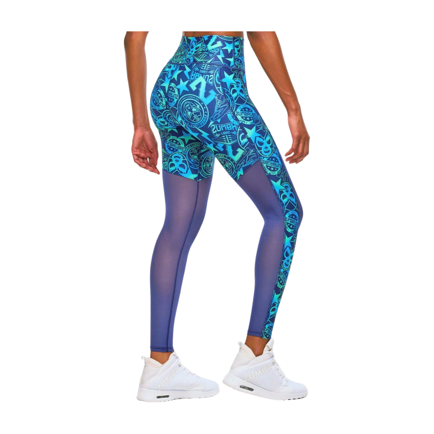 Zumba Libre High Waisted Ankle Leggings With Mesh Inserts (Pre-Order)