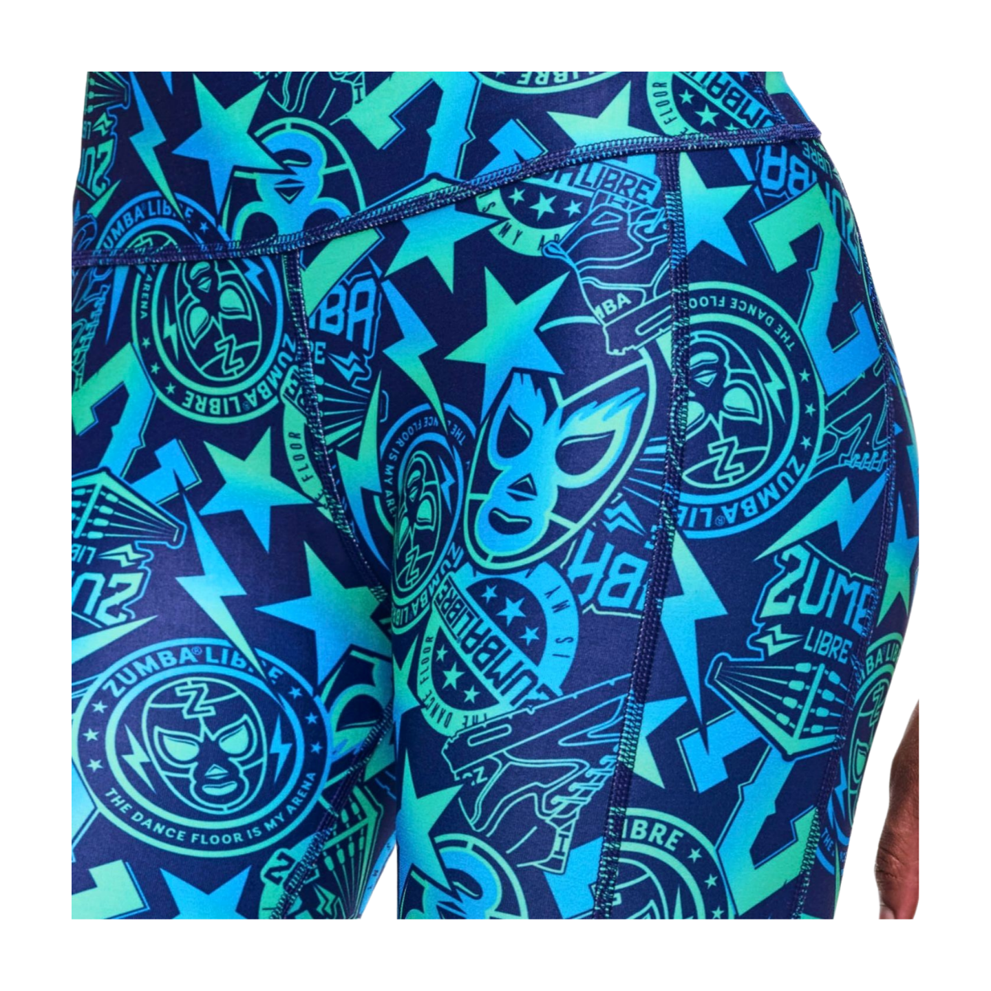 Zumba Libre High Waisted Ankle Leggings With Mesh Inserts (Pre-Order)