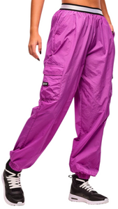 Zumba Libre Parachute Cargo Pants With Elastic Waistband (Pre-Order)