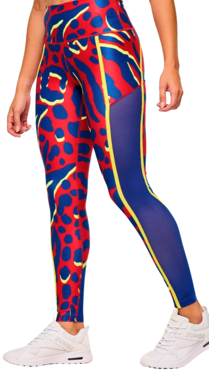 Victory High Waisted Ankle Leggings With Side Inserts