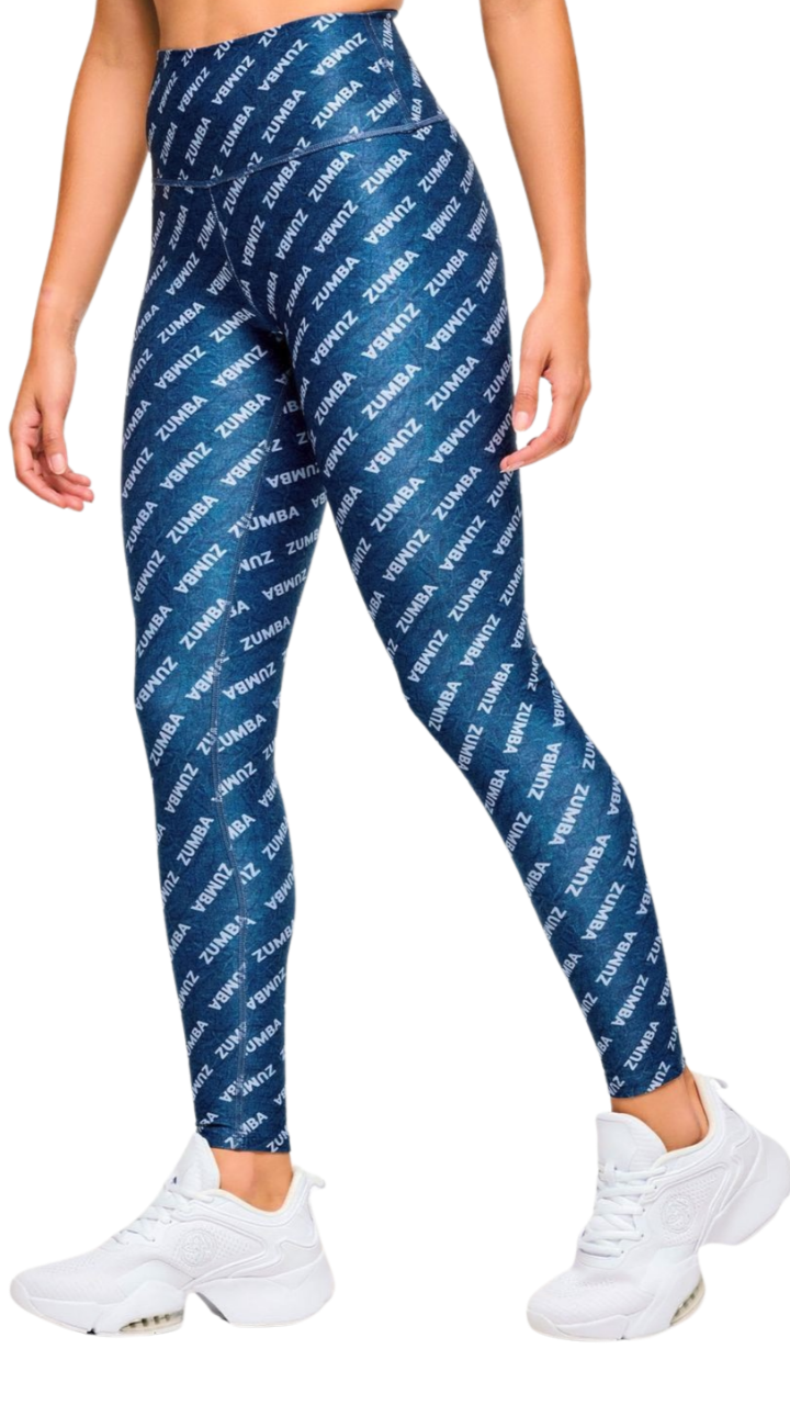 Blue Jean High Waisted Ankle Leggings