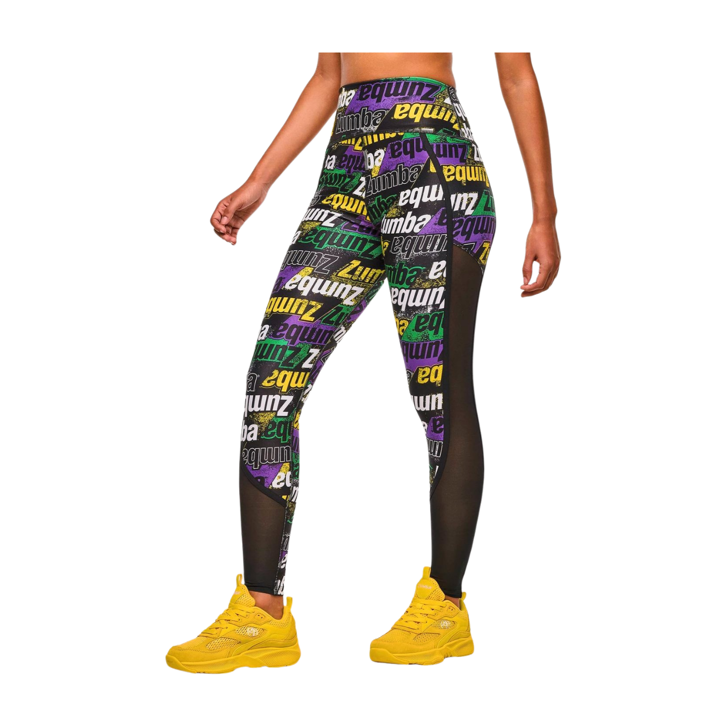 Apres Zumba High Waisted Ankle Leggings With Side Inserts (Pre-Order)