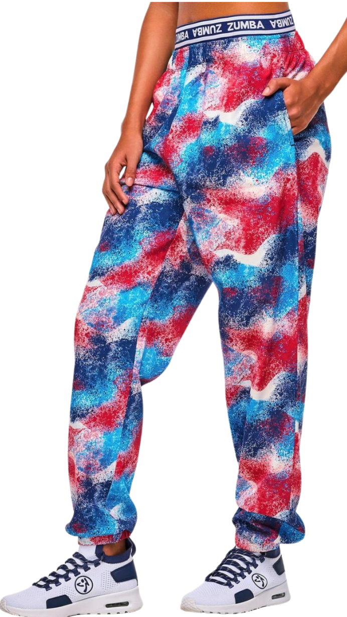 Apres Zumba Double Waisted Slouch Woven Pants