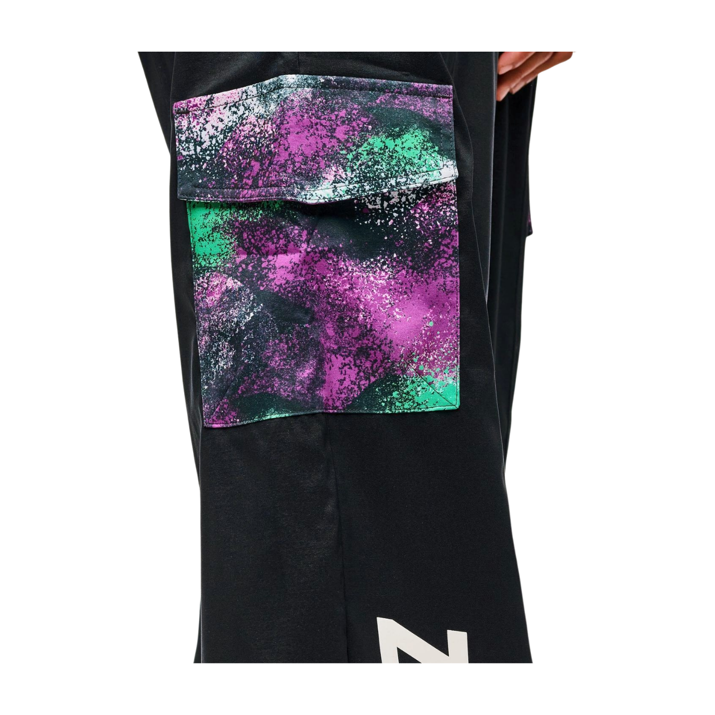 Apres Zumba Wide Leg Woven Cargo Pants