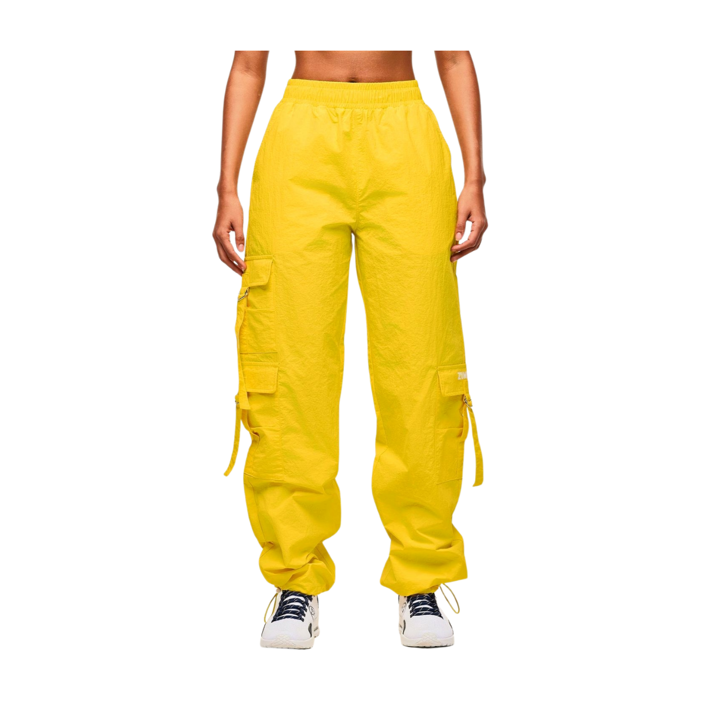 Apres Zumba High Rise Cargo Pants With Tassels