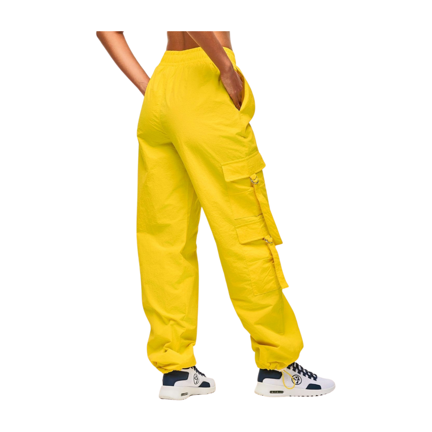 Apres Zumba High Rise Cargo Pants With Tassels