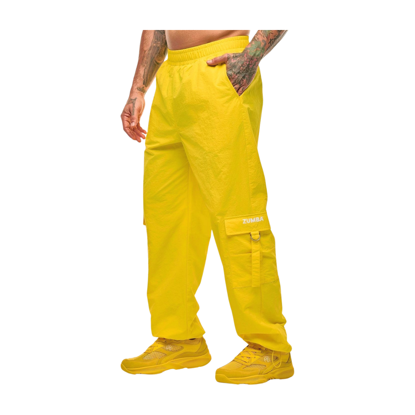 Apres Zumba High Rise Cargo Pants With Tassels