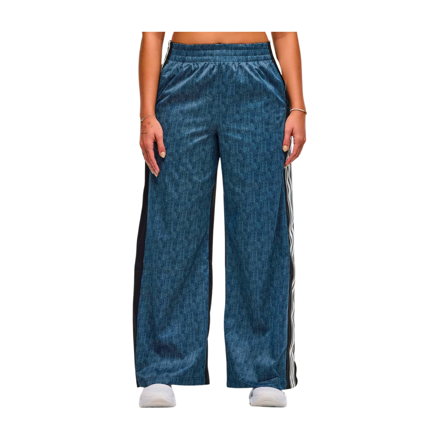 ZW Wide Leg Pants With Side Snap Placket (Pre-Order)