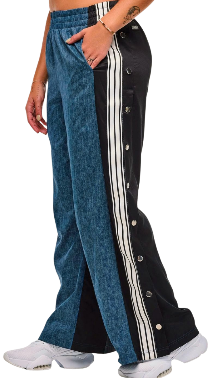 ZW Wide Leg Pants With Side Snap Placket (Pre-Order)