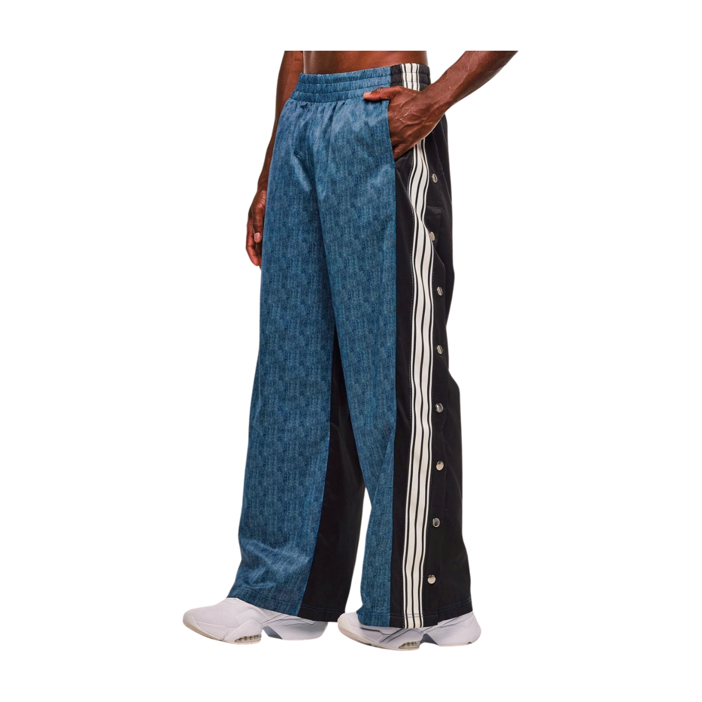 ZW Wide Leg Pants With Side Snap Placket (Pre-Order)
