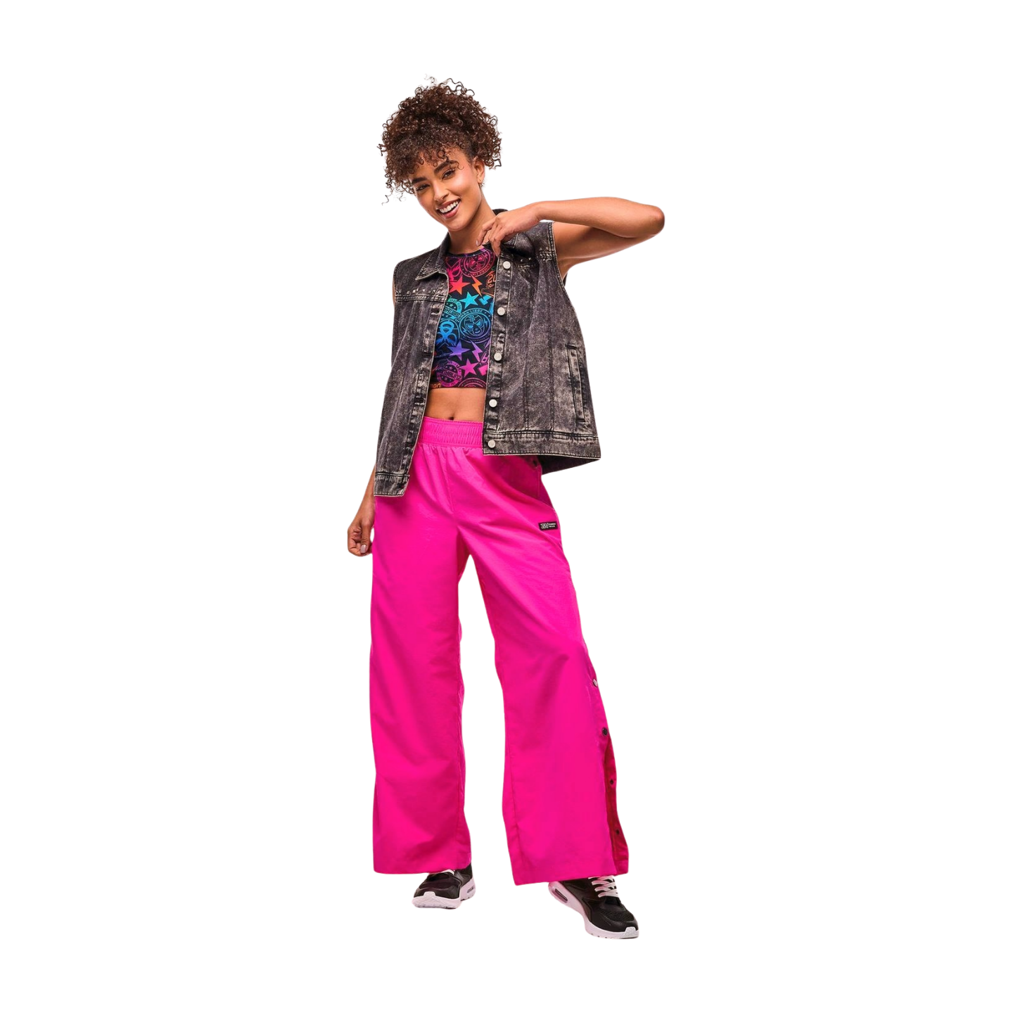 Zumba Libre Wide Leg Pants with Side Snaps (Pre-Order)