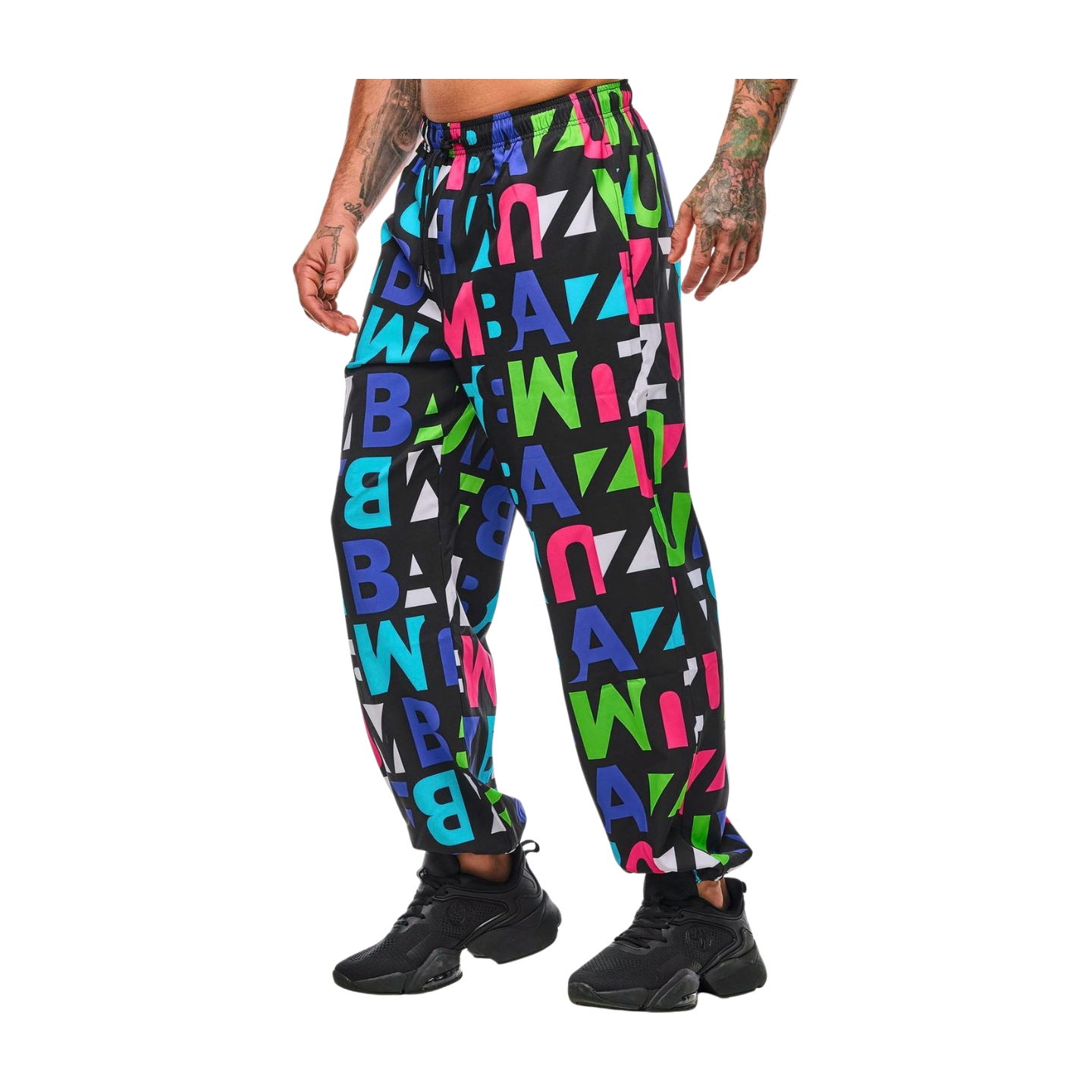 Neon Baggy Woven Pants