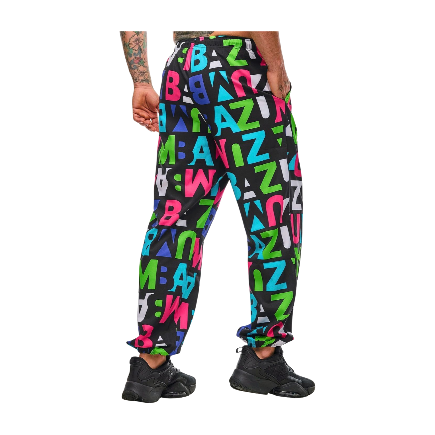 Neon Baggy Woven Pants