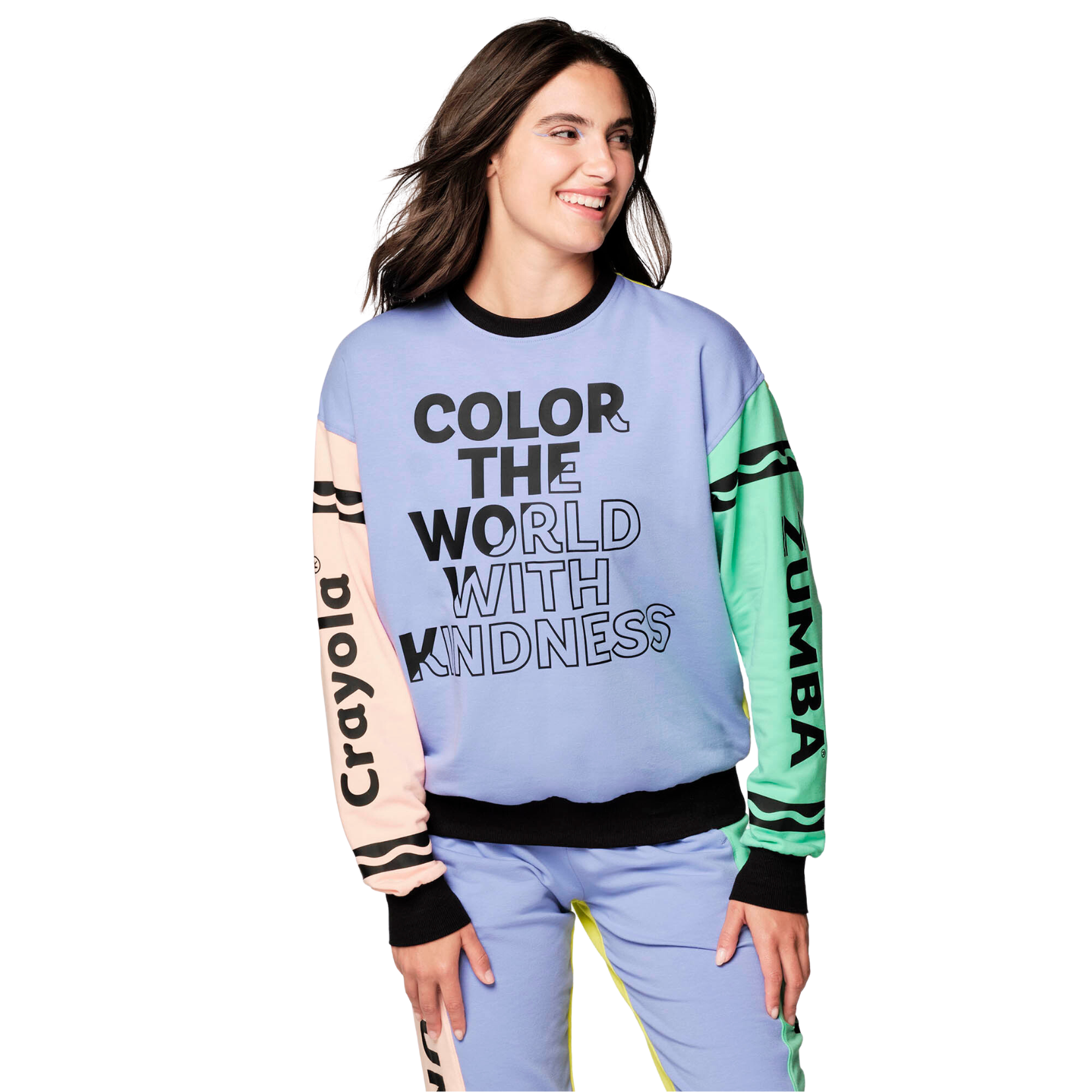 Zumba X Crayola Colour With Kindness Sweatshirt (Special Order)