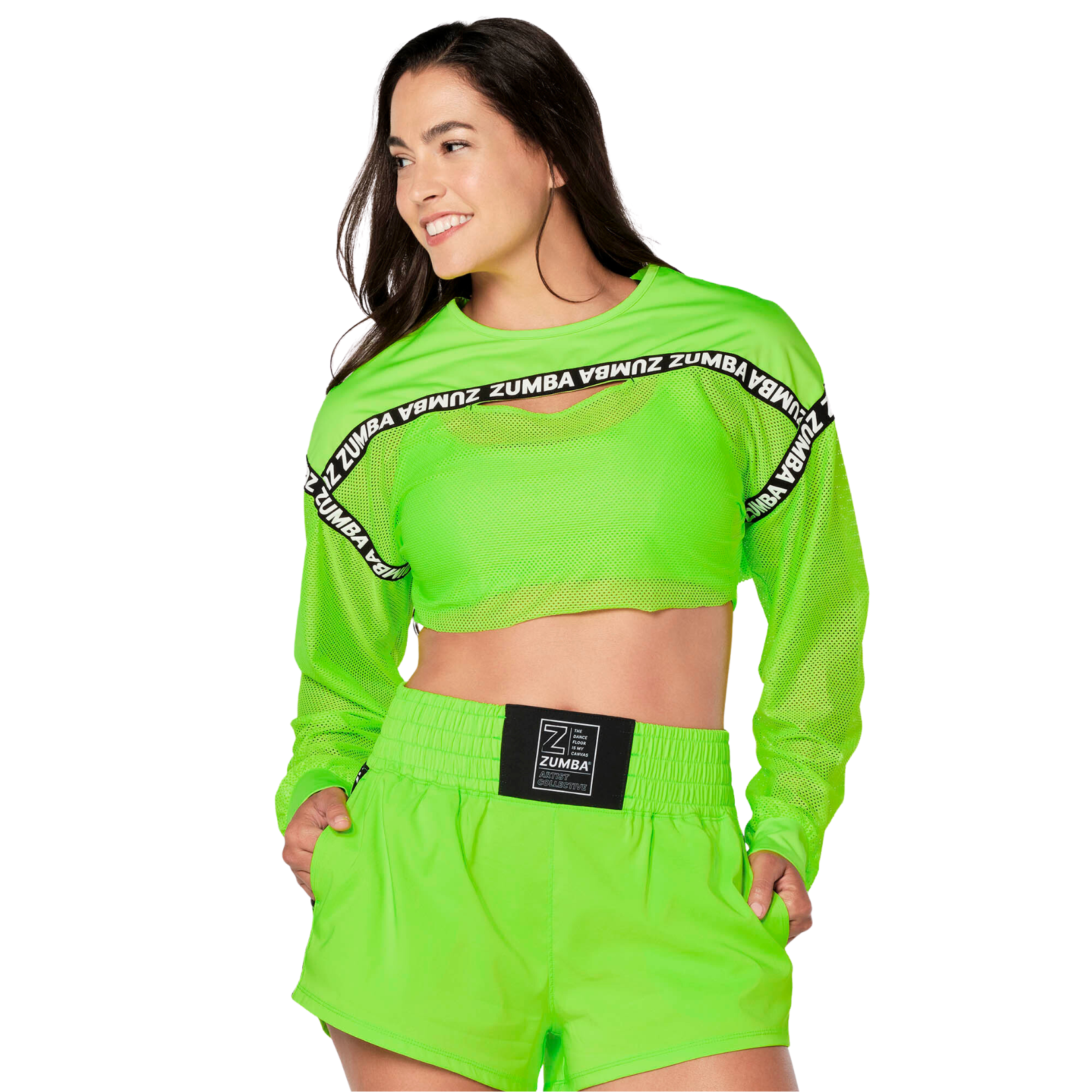 Creatives Unite Long Sleeve Mesh Top