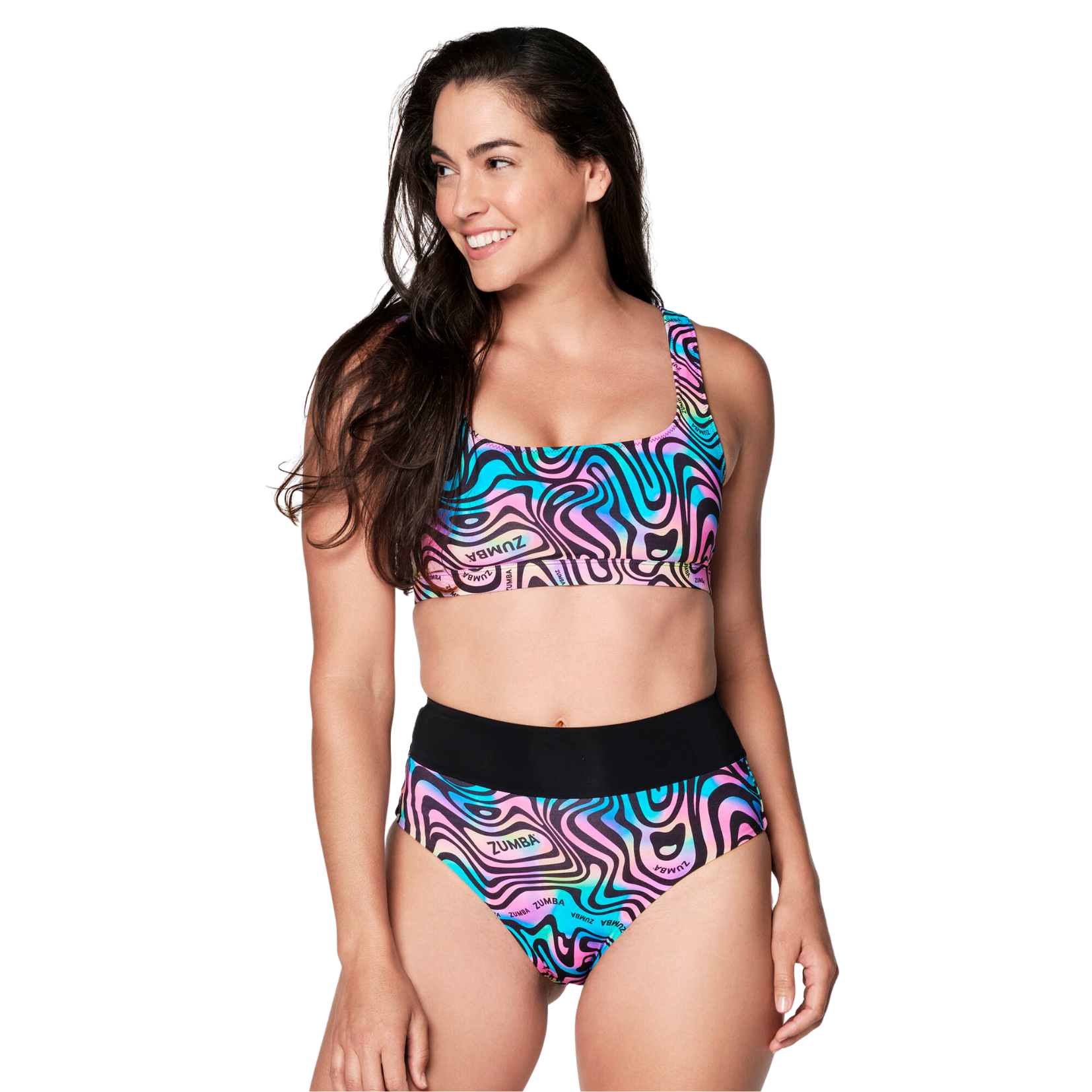 Zumba Printed Swim Bra