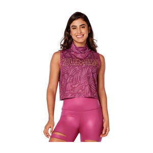 Dance Breathe Repeat Crop Mesh Tank