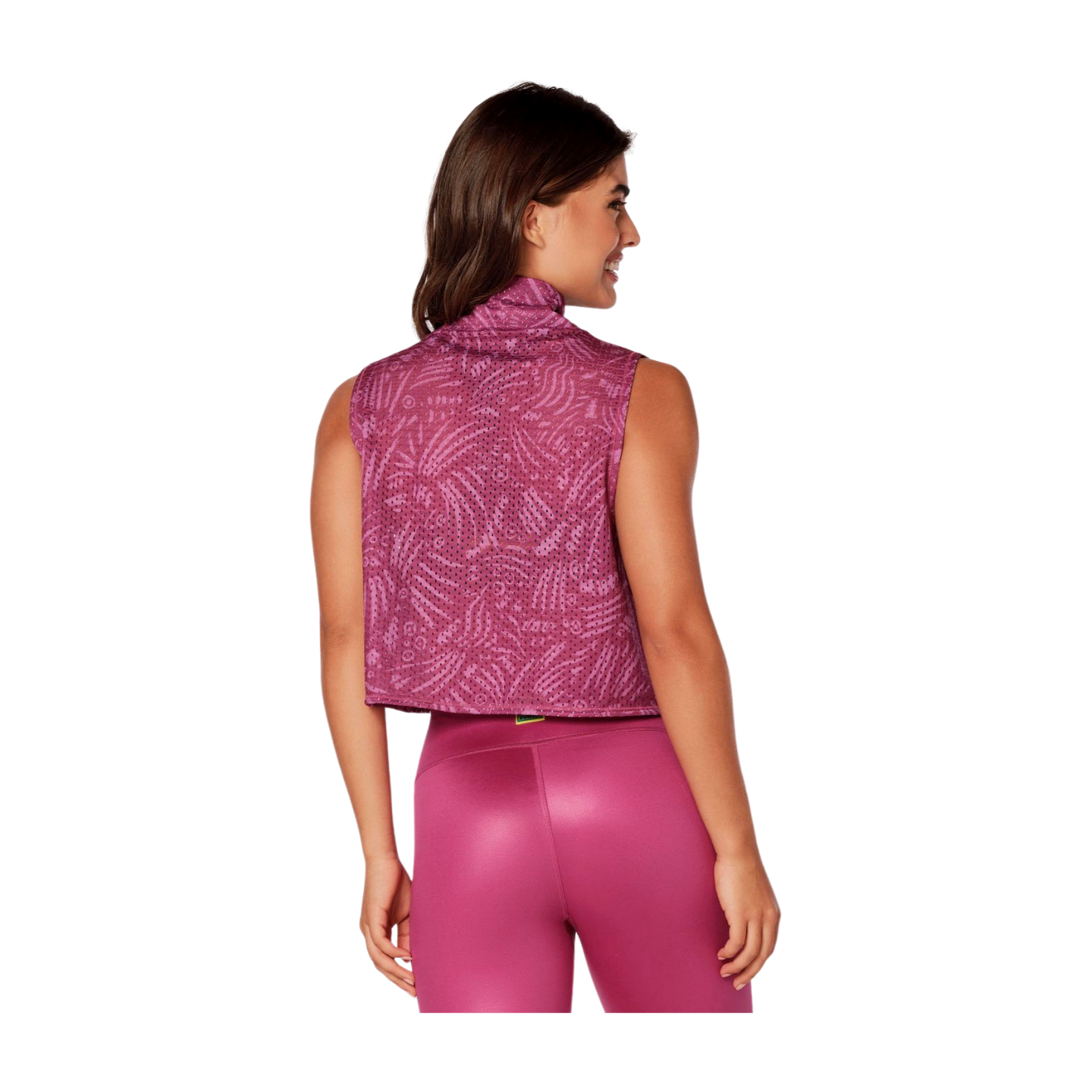 Dance Breathe Repeat Crop Mesh Tank