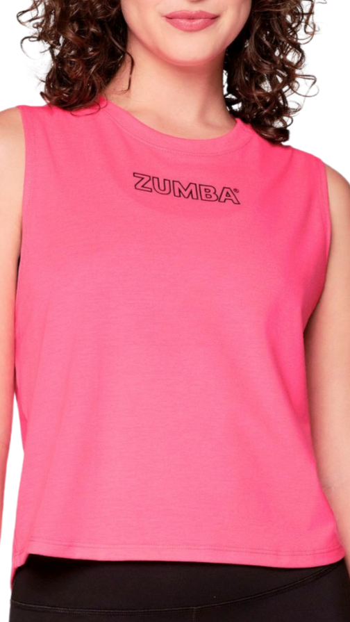 Zumba Bright Loose Crop Tank (Special Order)