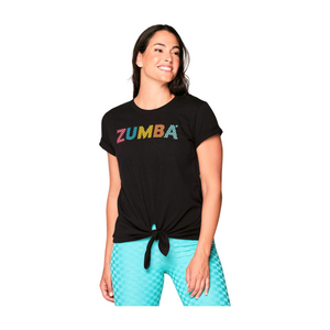 Zumba Beach Bash Front Tie Tee (Special Order)