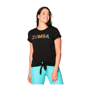 Zumba Beach Bash Front Tie Tee (Pre-Order)