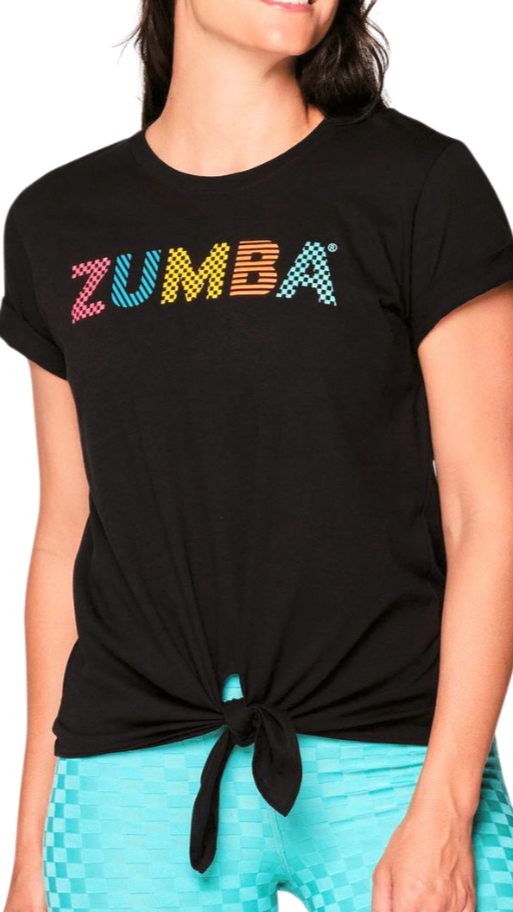 Zumba Beach Bash Front Tie Tee (Special Order)