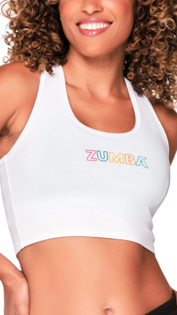 Zumba Vibrant Crop Racerback (Special Order)