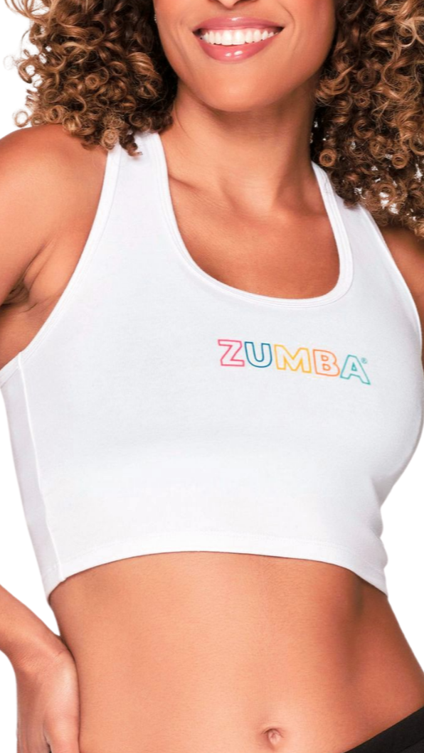 Zumba Vibrant Crop Racerback (Special Order)