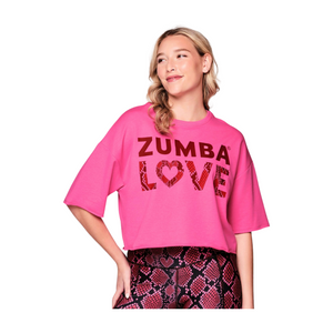 Zumba Love Oversized Crop Top (Pre-Order)