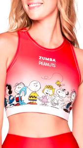 Zumba X Peanuts High Neck Crop Tank (Special Order)