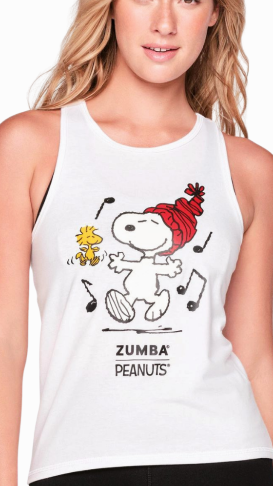 Zumba X Peanuts Fitted High Neck Tank