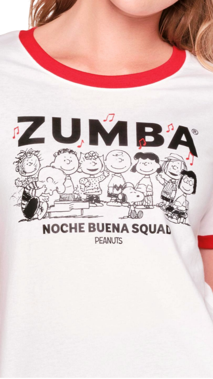 Zumba X Peanuts Ringer Tee (Special Order)