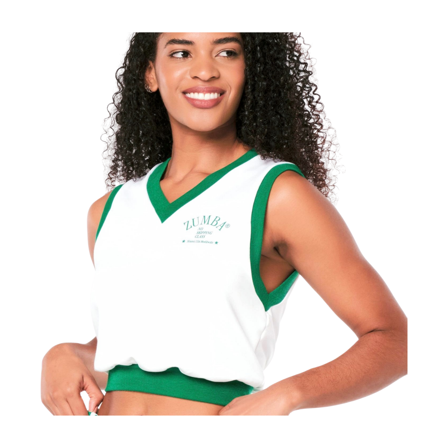Zumba Prep Crop Sweatshirt Vest (Special Order)