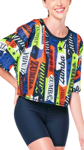 Zumba Prep Boxy Dolman Crop Top (Special Order)