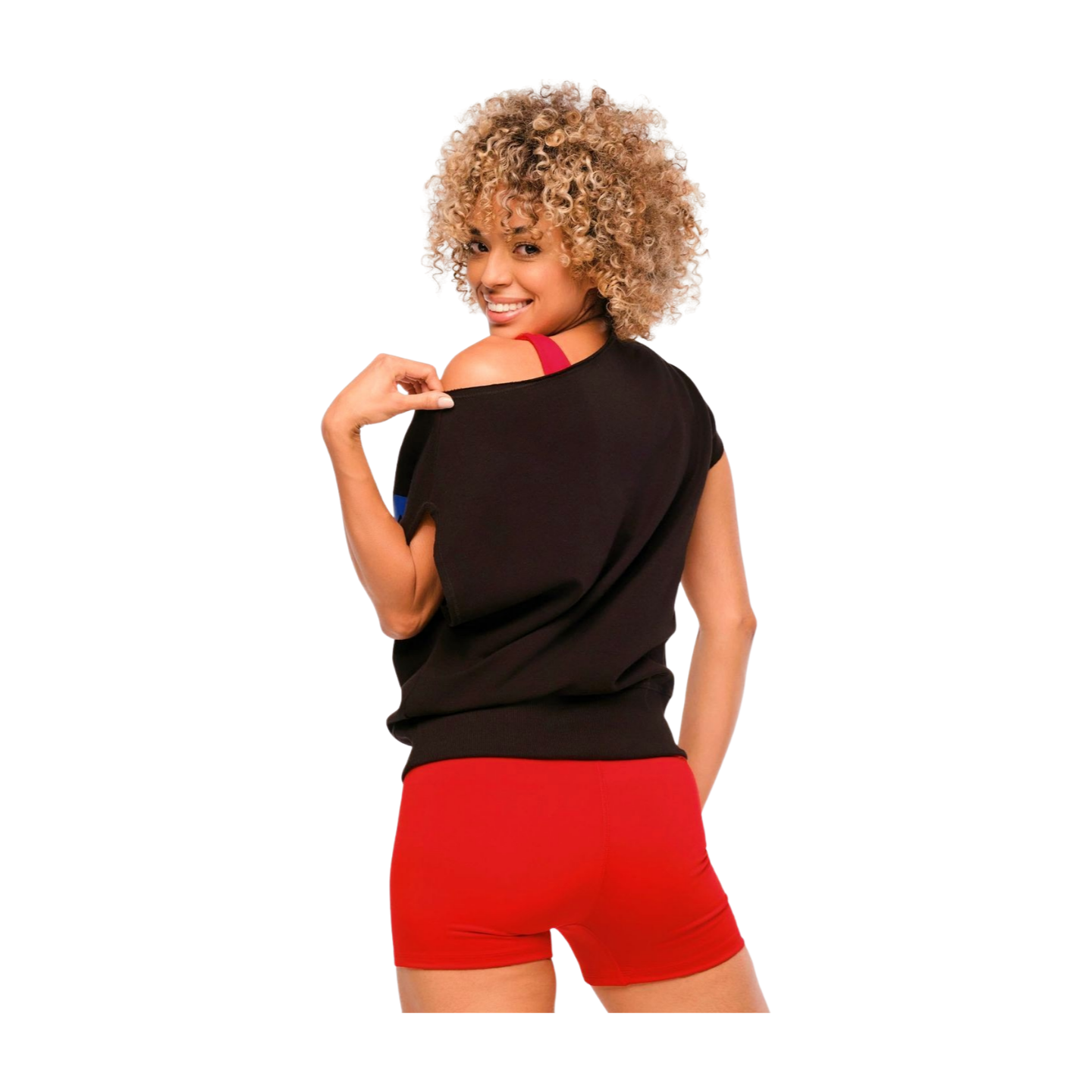 Explore Off The Shoulder Short Sleeve Sweatshirt (Special Order)