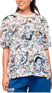 Zumba X Peanuts Boxy Mesh Top (Special Order)