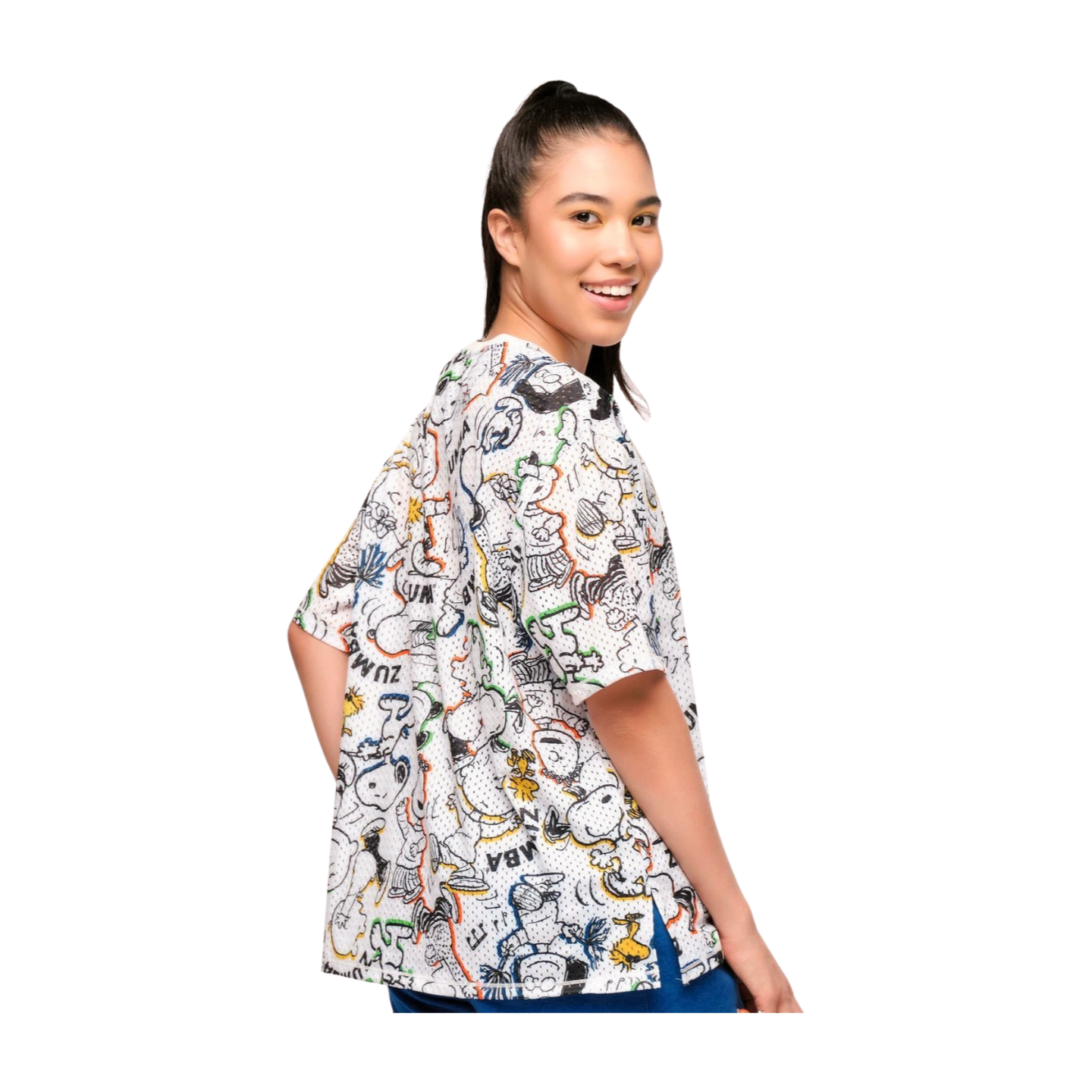 Zumba X Peanuts Boxy Mesh Top (Special Order)
