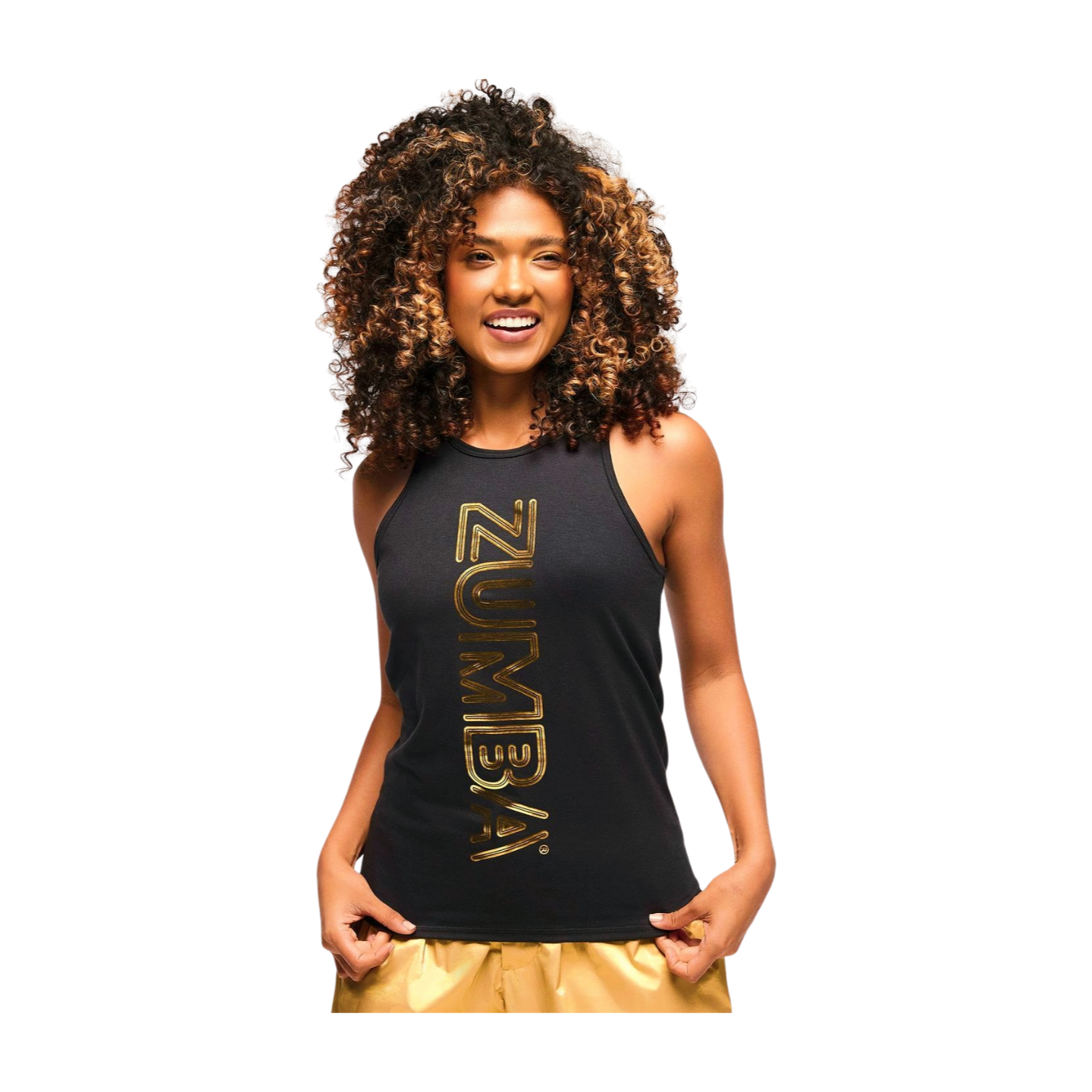 Zumba Runway Fitted High Neck Tank