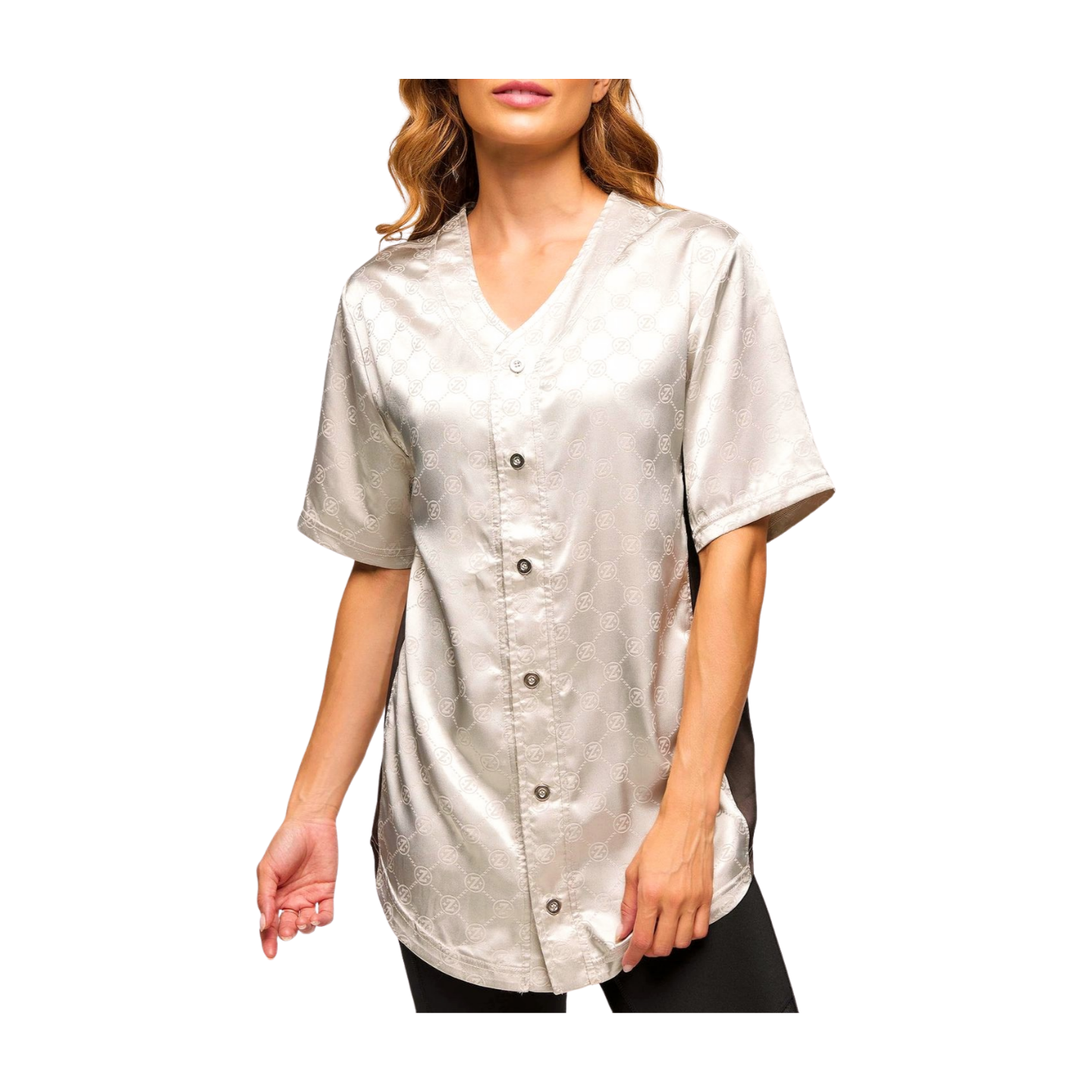 Zumba Runway Baseball Button Up Jersey